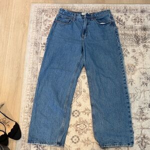 Abercrombie & Fitch Curve Love The Loose High Rise Jeans